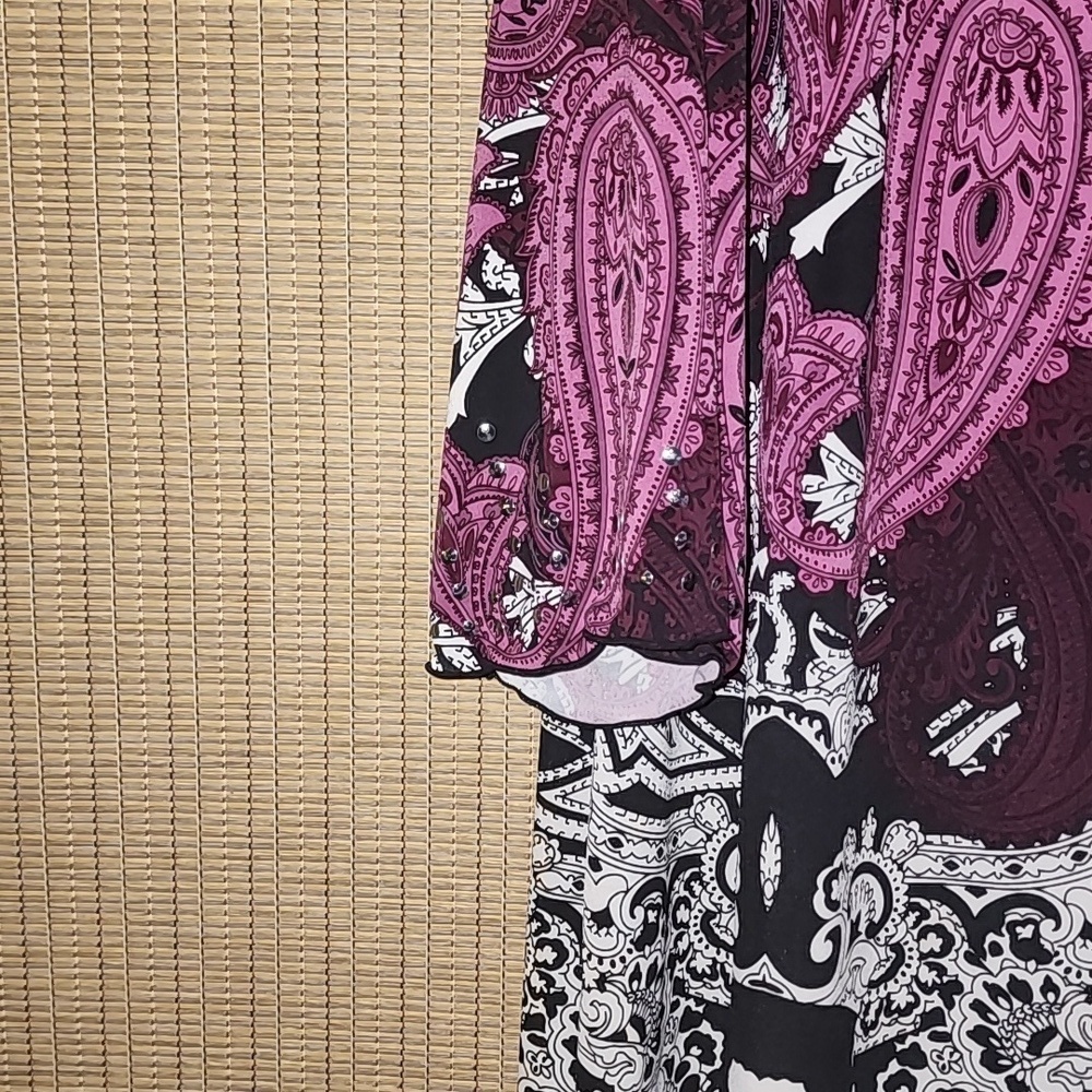 Grayson Beautiful  colorful Blouse - Picture 3 of 5